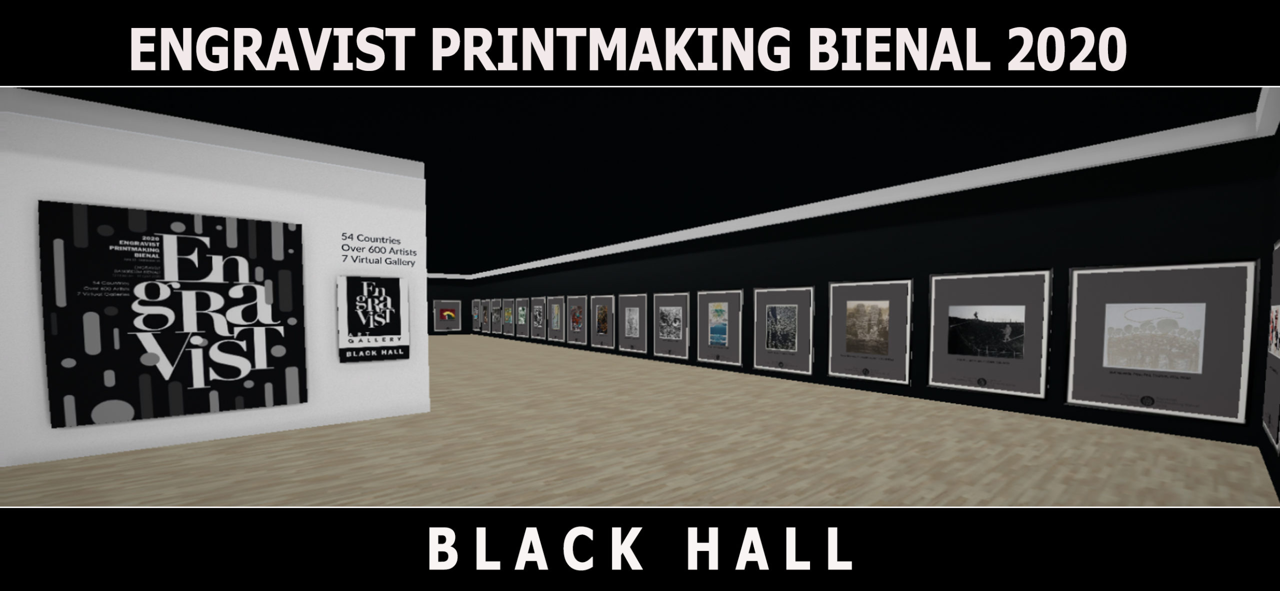 International Virtual Engravist Printmaking Bienal –  Black Hall
