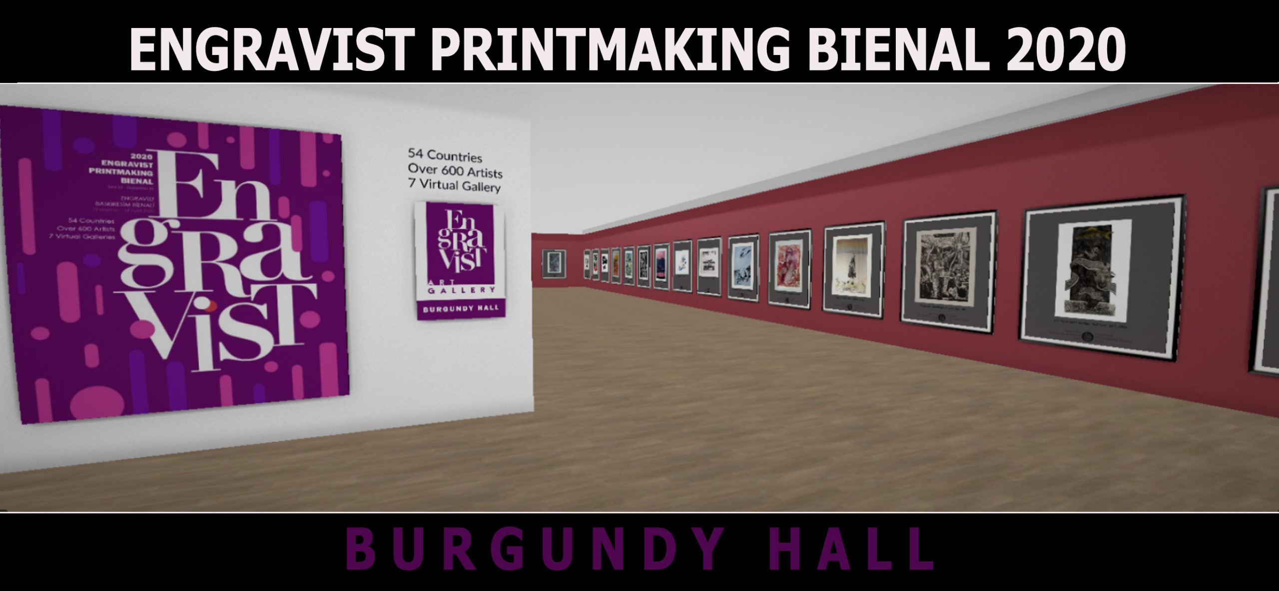 International Virtual Engravist Printmaking Bienal –  Burgundy Hall