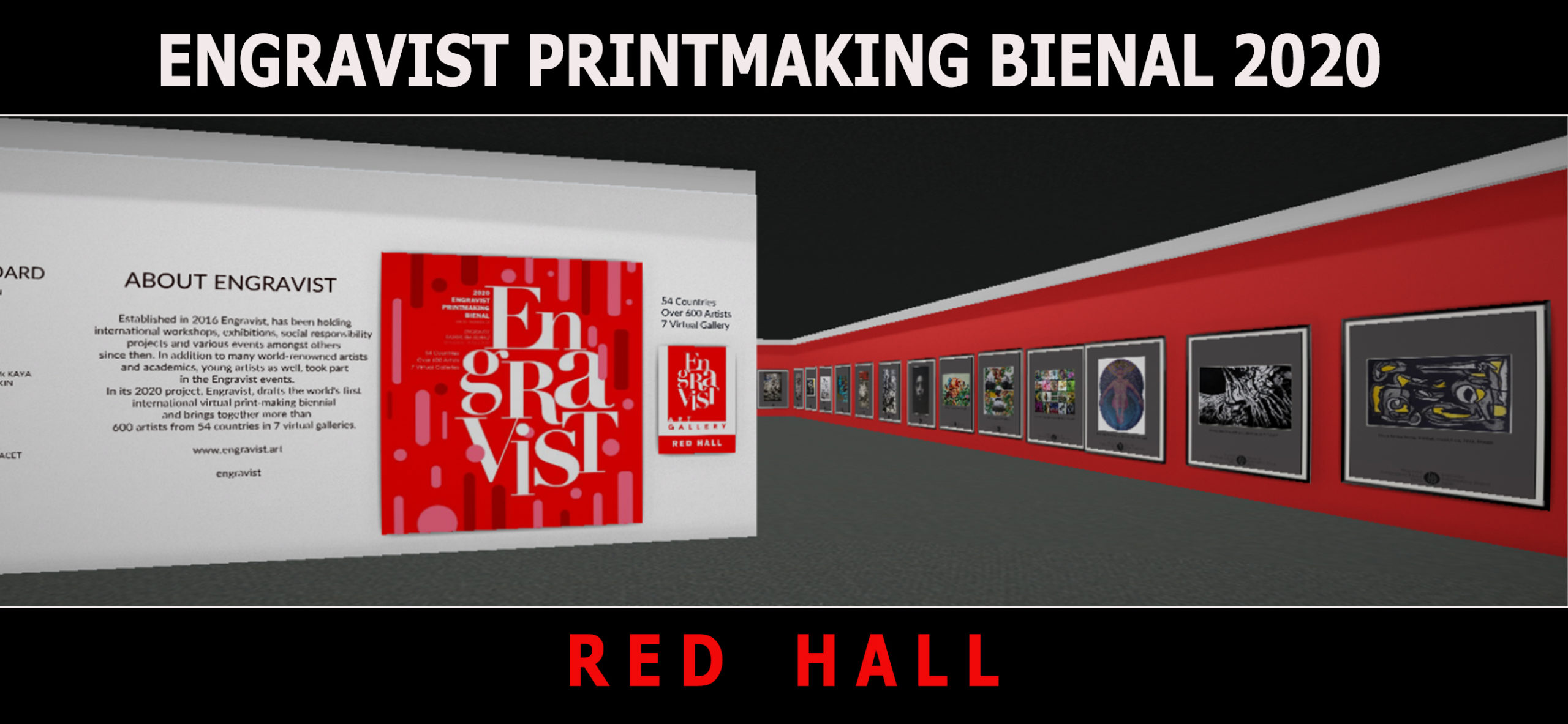 International Virtual Engravist Printmaking Bienal – Red Hall